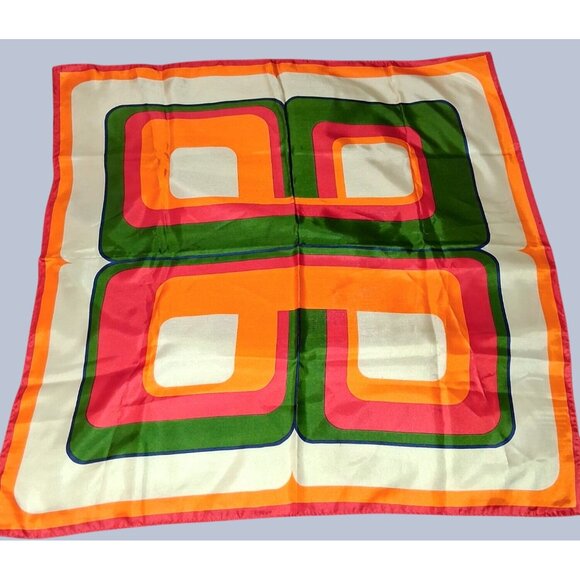 Vintage Totes MCM 24x24" Rain Scarf Water Repellant 100% Polyester Made In Japan - Picture 1 of 6